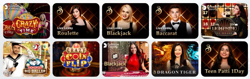Jeux de casino en direct CADOOLA CASINO