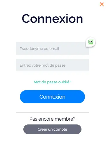 Connexion des membres du Cadoola Casino